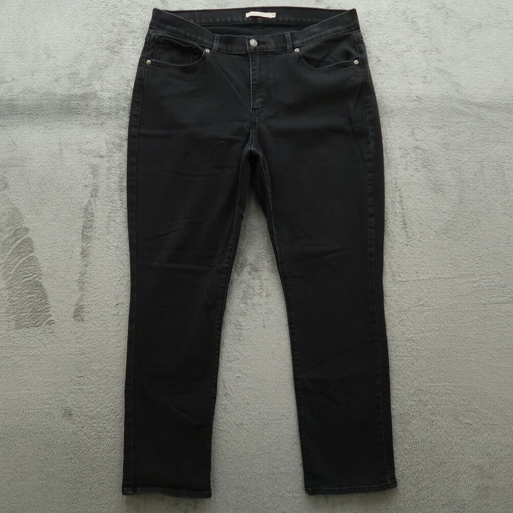 Levi's Jeans Women's Size 16M Gray High-Rise Classic Straight Denim 29" Inseam